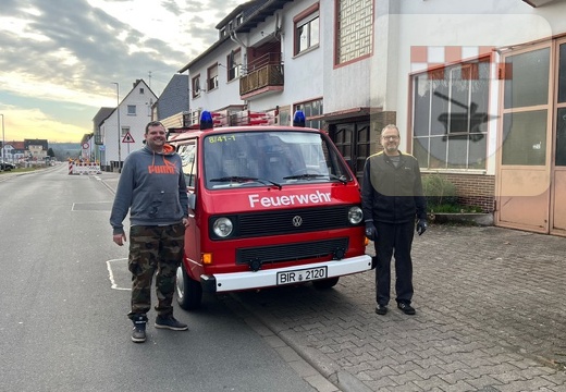 T3 VW Bus der Freiwilligen Feuerwehr Schmißberg im Februar 2023