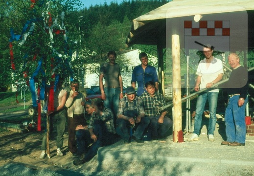 Bau der Grillhütte 1987 3.jpg