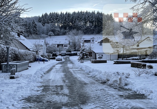 Schnee in Schmißberg Januar 2022