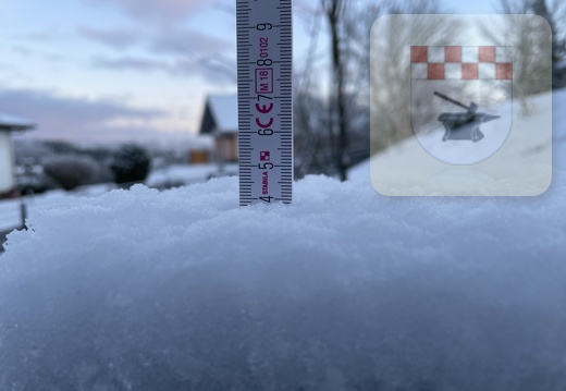 Schnee in Schmißberg Januar 2022